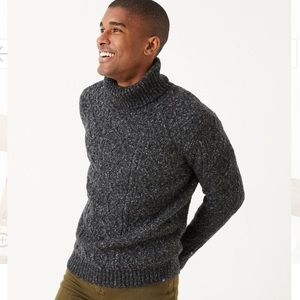 FatFace Bramdean Roll Neck Charcoal Sweater XS NWT